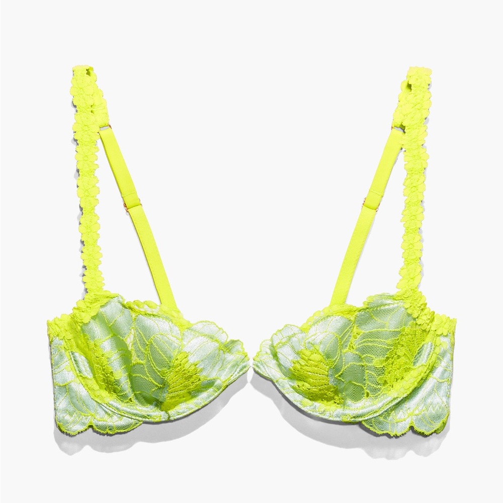 Savage x Fenty poppies unlined lace Demi bra